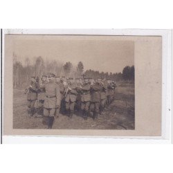 MACHAULT : carte photo d'une fanfare militaire - très bon état