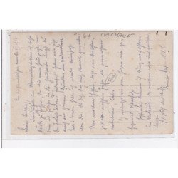 MACHAULT : carte photo d'une rue - très bon état