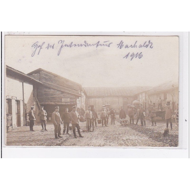 MACHAULT : carte photo de militaires allemands - très bon état