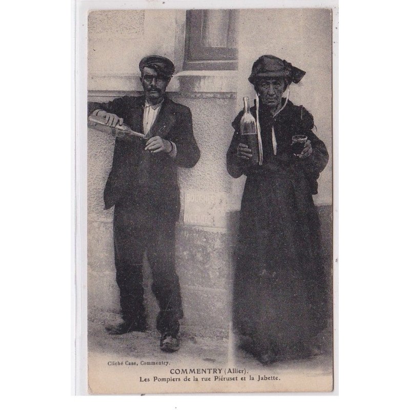 COMMENTRY : les pompiers de la rue Piéruset et la Jabette (mendiants) - très bon état COMMENTRY : les pompiers de la rue Piéruset et la Jabette (mendiants) - très bon état
