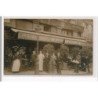 PARIS : carte photo du liquoriste du Pont Marie au 56 quai des Celestins - état
