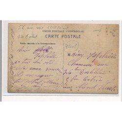 PARIS : carte photo du liquoriste du Pont Marie au 56 quai des Celestins - état