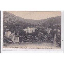 SERRIERES-sur-AIN : le pont sur la riviere d'ain et les montagnes - tres bon etat