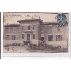 PARCIEUX : la mairie et l'ecole - etat
