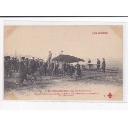 ISSY-les-MOULINEAUX : L'aéroplane Blériot, avant l'expérience tentée en 1907 des 150mètres, Fleury - très bon état