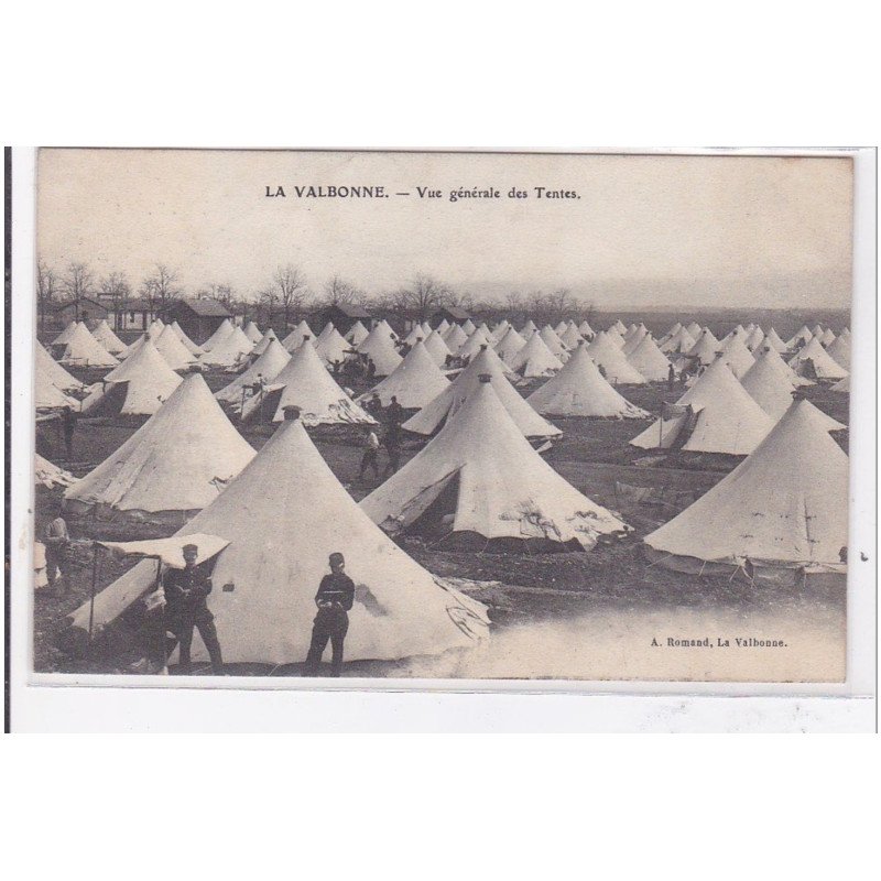 LA VALBONNE : vue generale des tentes - tres bon etat