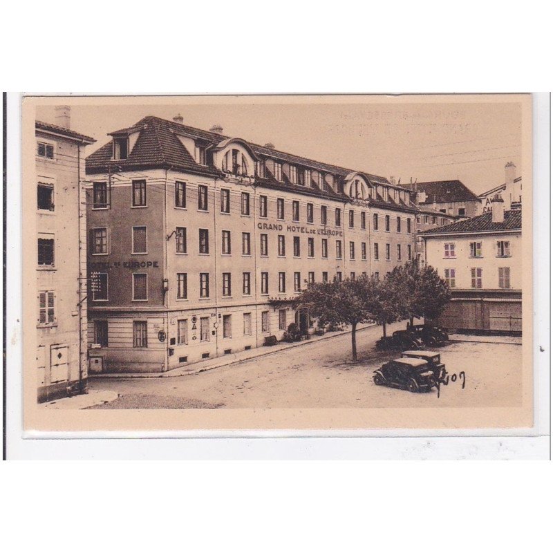 BOURG-en-BRESSE : grand hotel de l'europe, m. denizot-rebiere, proprietaire - tres bon etat