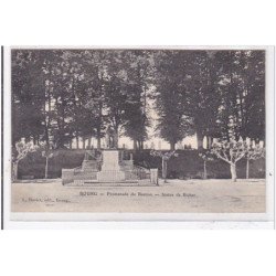 BOURG : promenade du bastion, statue de bichat - tres bon etat
