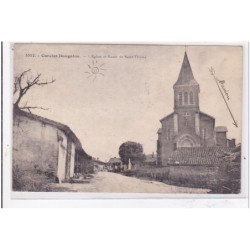 CURCIAT-DONGALON : l'eglise et route de st-tirivier - tres bon etat