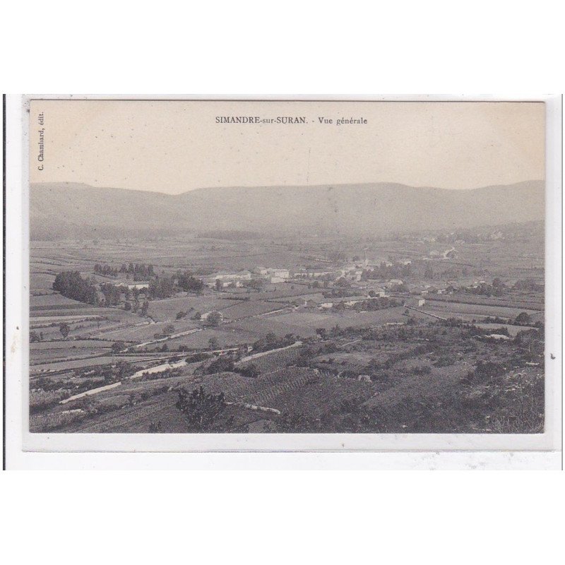 SIMANDRE-sur-SURAN : vue generale - tres bon etat