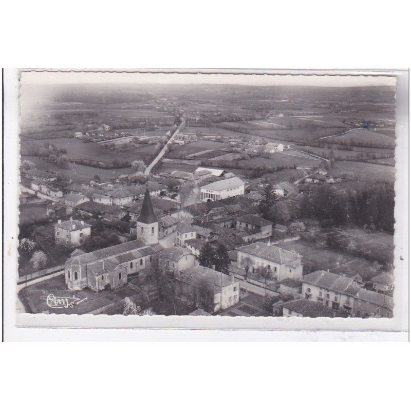 FOISSIAT : vue generale aerienne du bourg - tres bon etat