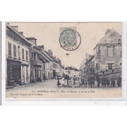 GAUDELU : place du marché et rue de la ville - tres bon etat