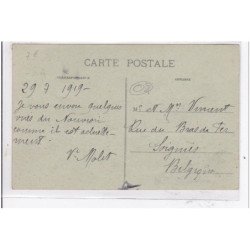 LE NOUVION : guerre mondiale 1914-1918, coin de la rue de la croix - tres bon etat
