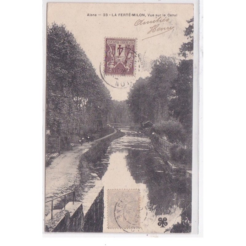 LA FERTE-MILON : vue sur le canal - etat