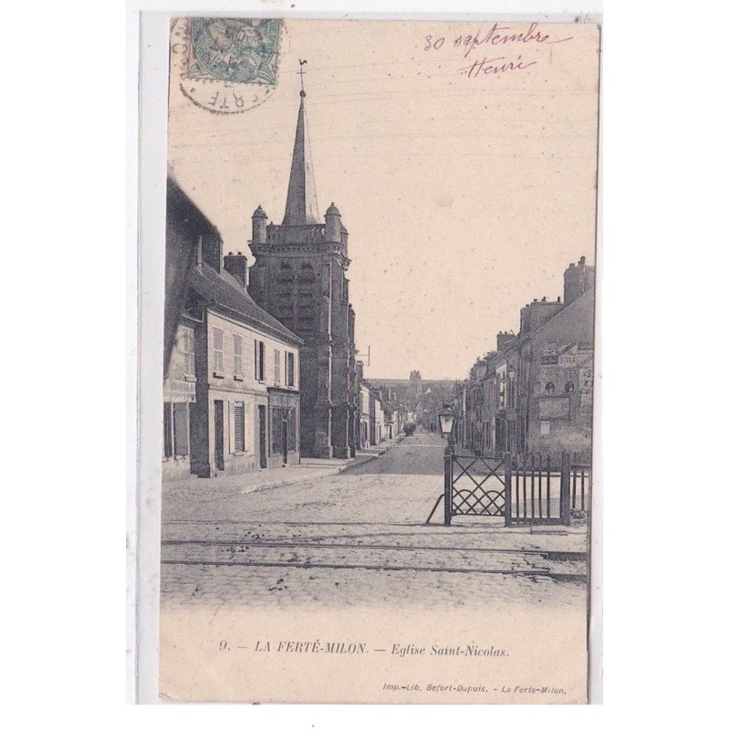 LA FERTE-MILON : eglise st-nicolas - tres bon etat
