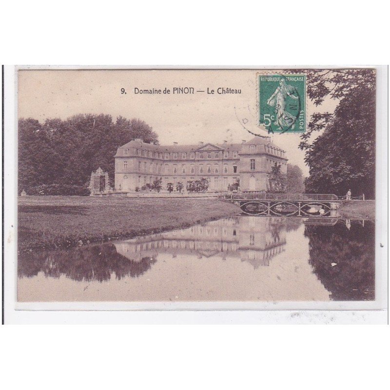 PINON : domaine de pinon, le chateau - tres bon etat