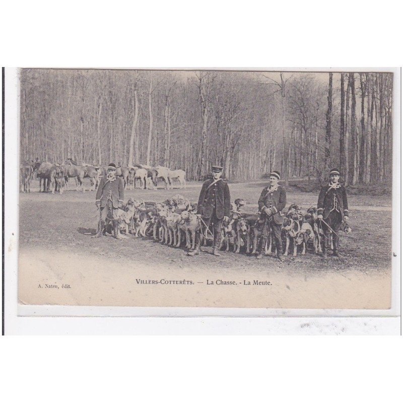 VILLERS-COTTERETS : le chasse, la meute - etat