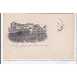 St-THIRAULT : ancien chateau, les tourelles - etat