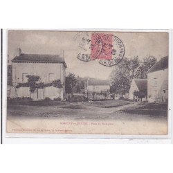 MARIGNY-en-ORXOIS : place du presbytere - etat (traces)
