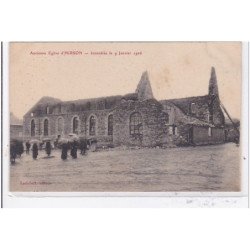 HIRSON : ancienne eglise d'hirson, incendiée le 9 janvier 1906 - tres bon etat