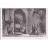 BRUYERES-et-MONTBERAULT : interieur de l'eglise (cote chapelle st-joseph) avant-guerre - tres bon etat