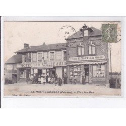 LE MESNIL MAUGER: place de la gare - très bon état