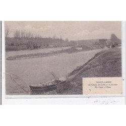 VAILLY-sur-AISNE : les ecluses de celles et la jonction du canal a l'aisne - tres bon etat