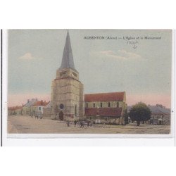 AUBENTON : l'eglise et le monument - tres bon etat