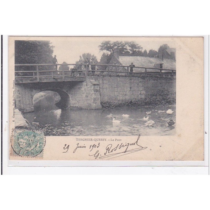 TERGNIER-QUESSY : le pont - tres bon etat
