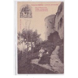 COUCY-le-CHATEAU : le chemin de ronde (III) - tres bon etat