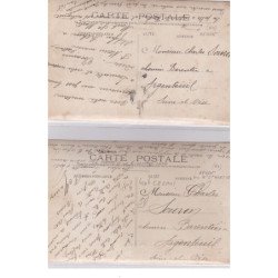 REHON ou Mont Saint Martin : lot de 2 cartes photo (mines - excavateur) - très bon état