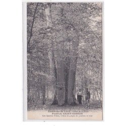 St-GOBAIN : foret de st-gobain, les quatres freres, chene de 4 tiges de 3 metres de tour - tres bon etat
