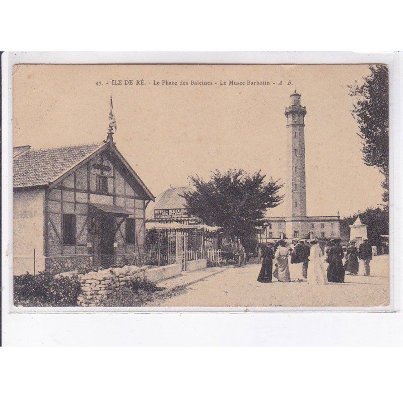 ILE-de-RE: le phare des baleines, le musée barbotin - très bon état