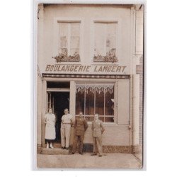 REVIGNY : carte photo de la boulangerie Lambert - très bon état