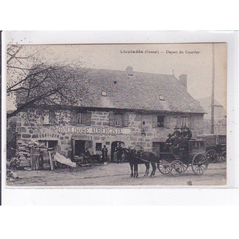 LICUTADES: départ du courrier, bouldoire aubergiste - très bon état