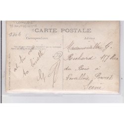 LEVALLOIS PERRET : carte photo du commerce de vins et charbons RICHARD - très bon état