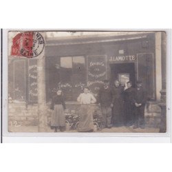 VINCENNES : carte photo du fleuriste LAMOTTE - bon état (timbre abimé)