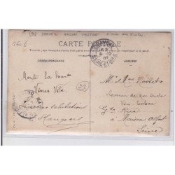 DRAVEIL : carte photo d'un attelage devant la maison VESTON au 6 rue des Ecoles - très bon état