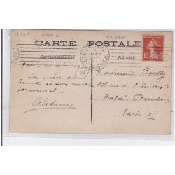 PARIS : carte photo d'un marchand de journaux (Aladame , mercerie, avenue de La Motte Picquet, 53 bis) - très bon état