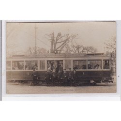 MONTREUIL : carte photo du tramway de la ligne Montreuil - Nation - République - Louvre - très bon état