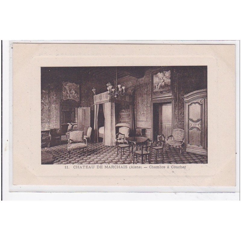 MARCHAIS : chateau de marchais, chambre francois 1er - tres bon etat