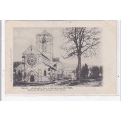 VORGES : l'eglise et la place a 400metres de bruyeres, eglise du XIIe siecle clocher du XIVe siecle - etat