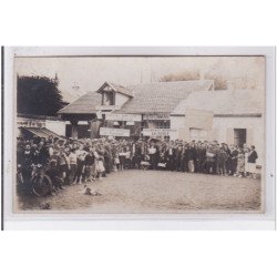 POISSY : carte photo du foyer communal (CGT - Communisme) - très bon état