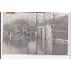 JOINVILLE LE PONT : carte photo d'une rue inondée (inondation) - très bon état