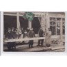 BOHAIN EN VERMANDOIS : carte photo d'installation de vitrine et magasin  FONTAINE ROUILLARD - très bon état