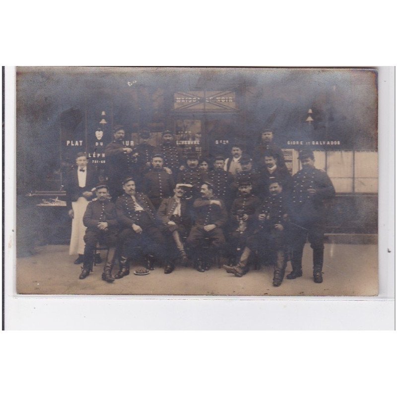 PARIS : carte photo du café LENOIR (FEBVRE) - très bon état