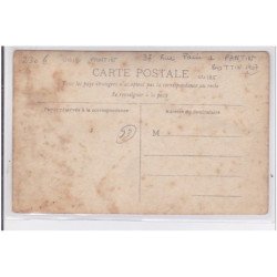 PANTIN : carte photo de l'intérieur de la distillerie Delizy et Doistau avec l'attelage de livraison - très bon état