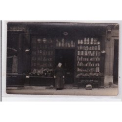 PARIS 16 ème : carte photo de la quincaillerie au 9 rue Jean Giraudoux - très bon état