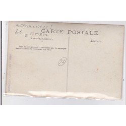 AUBERVILLIERS ? : carte photo d'une boucherie - très bon état