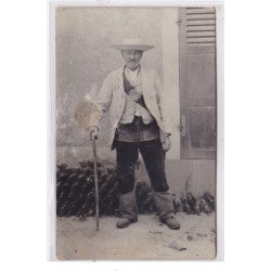 CORBEIL : carte photo d'un garde chasse - bon état (traces)